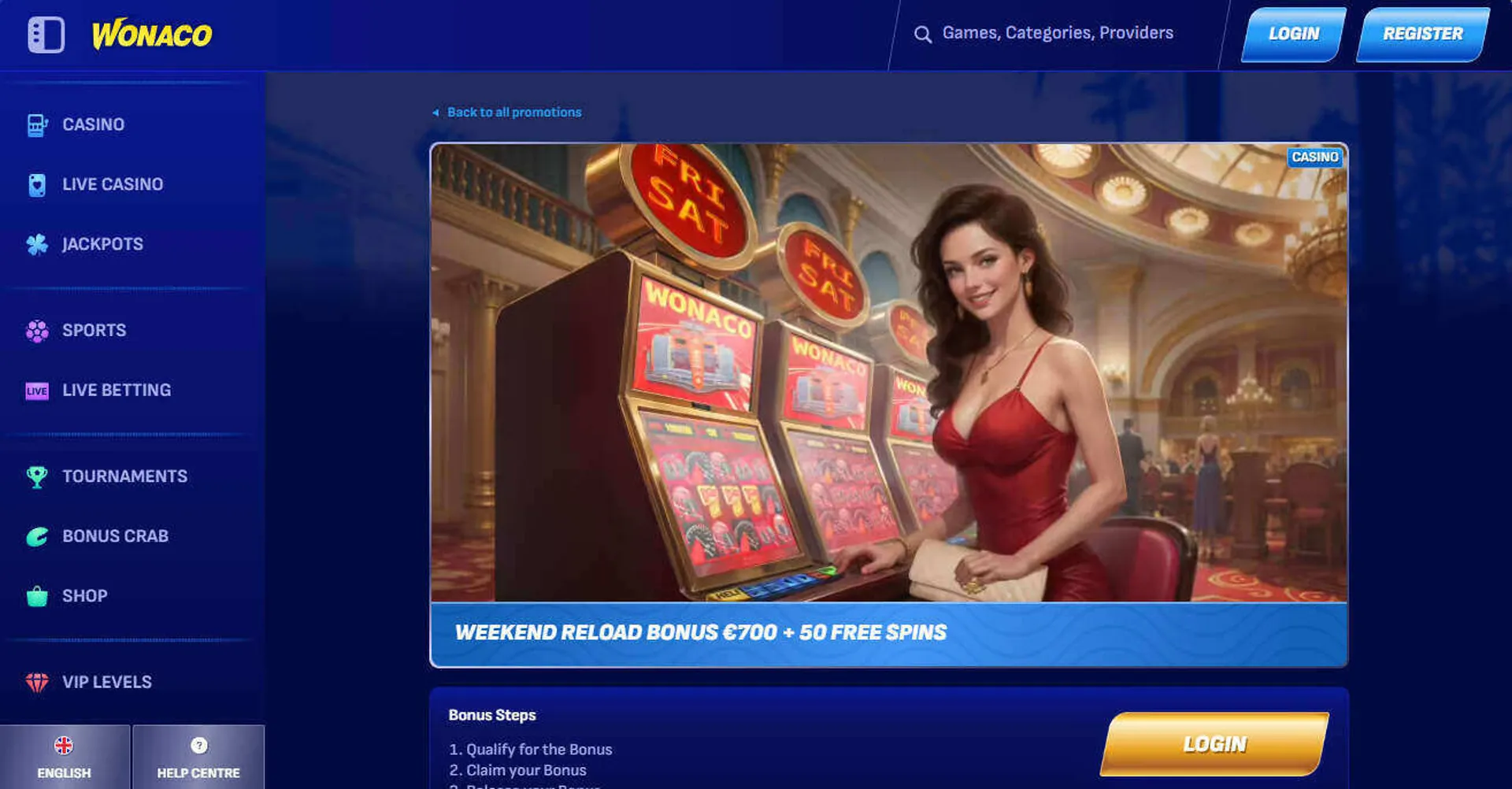 Sport betting login